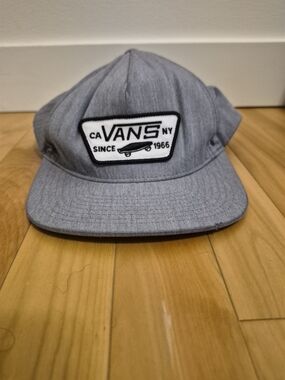 Vans Gray Five-Panel Patch Cap